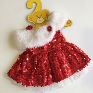 Build-A-Bear Red Sequin Dress and Wrap